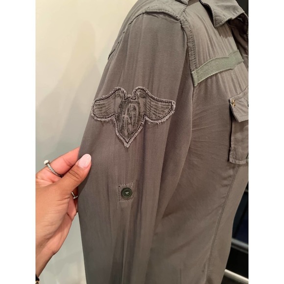 Harley Davidson military style top - Picture 5 of 8